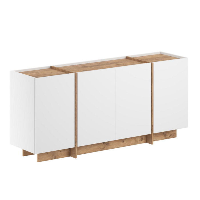 Nordure Consola Blanco y Pino Atlántico